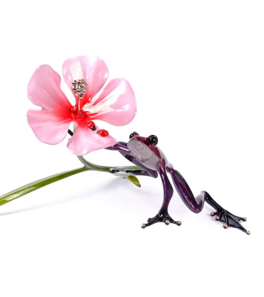 ティム・コテリル作ブロンズ彫刻「ピンク・シフォン」