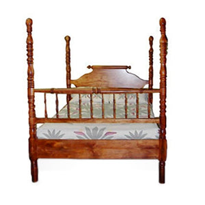 Scroll Grand Four Poster Koa Bed