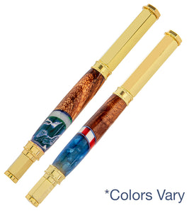 Magnetic Koa Rollerball Pen with Inlay