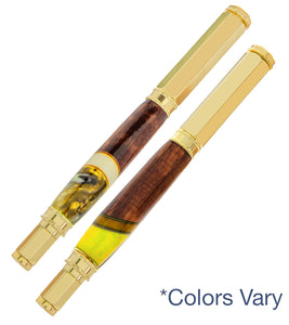 Magnetic Koa Rollerball Pen with Inlay