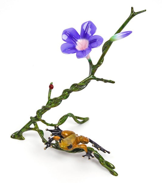 ティム・コテリル作ブロンズ彫刻「モーニング・グローリー」