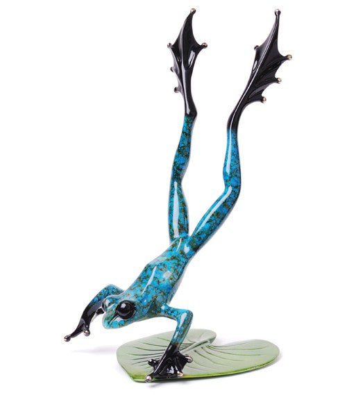 ティム・コテリル作ブロンズ彫刻「フレア・ブルー」