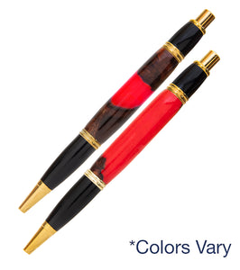 Gatsby Clicker Koa Ball Point Pen with Resin