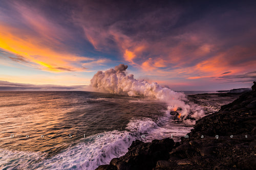 Dawn at Kamokuna by Don Slocum