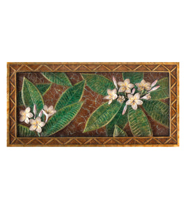 Bronze Sculpture "Plumeria Plaque" by Andrea Everhart