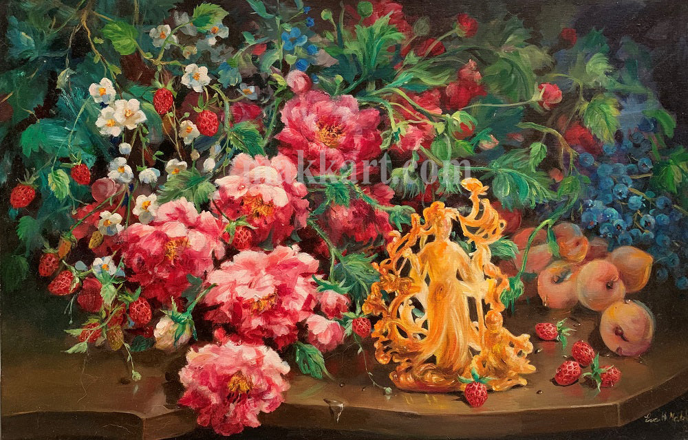 Pintura original: Tesoro de ágata de Eva Makk