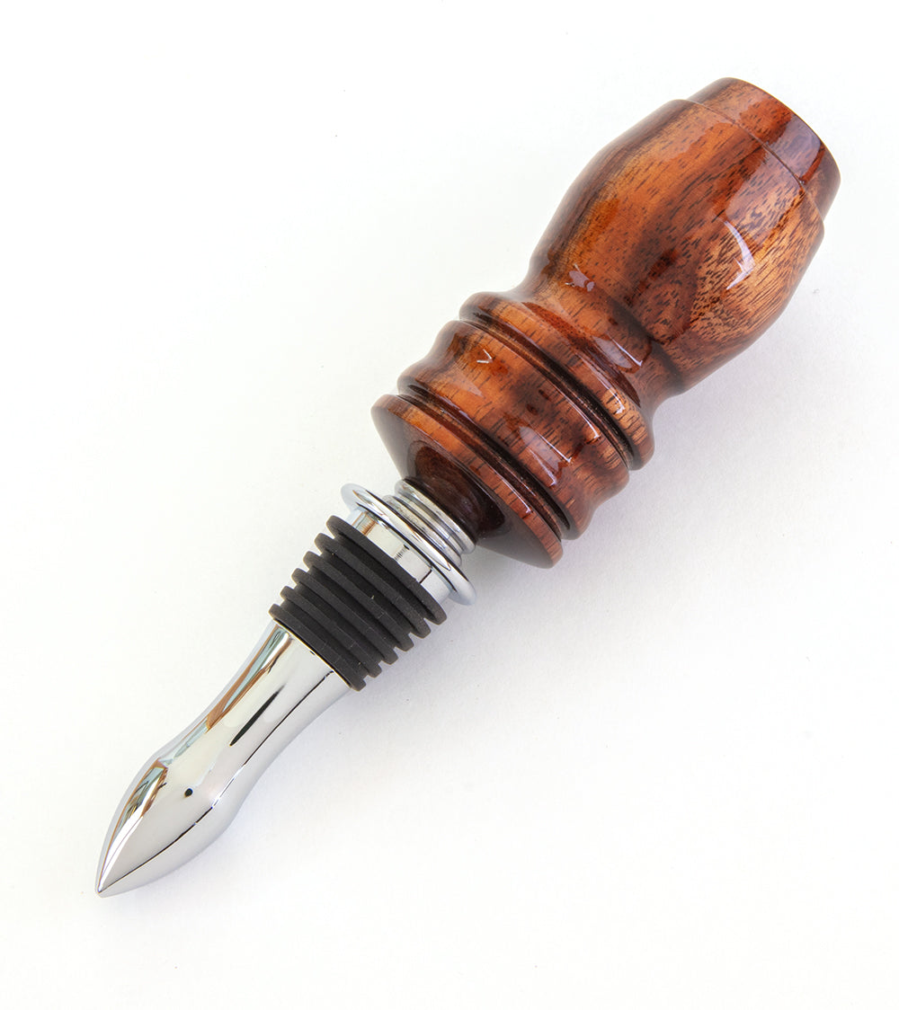 Koa Wine Stopper & Cork Screw by Dale Dennison (A)