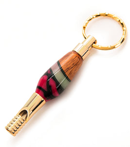 Koa Whistle Key Ring (Various Colors) by Dale Dennison