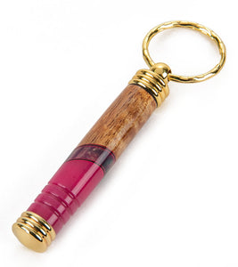 Koa Toothpick Holder Key Ring (Various Colors) by Dale Dennison