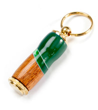 Koa Pill Holder Key Ring (Green) by Dale Dennison