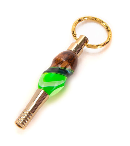 Koa Whistle Key Ring (Various Colors) by Dale Dennison