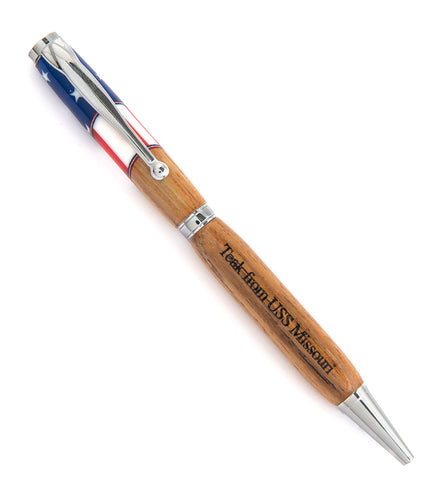 USS Missouri Teak/Resin Pen, Funline