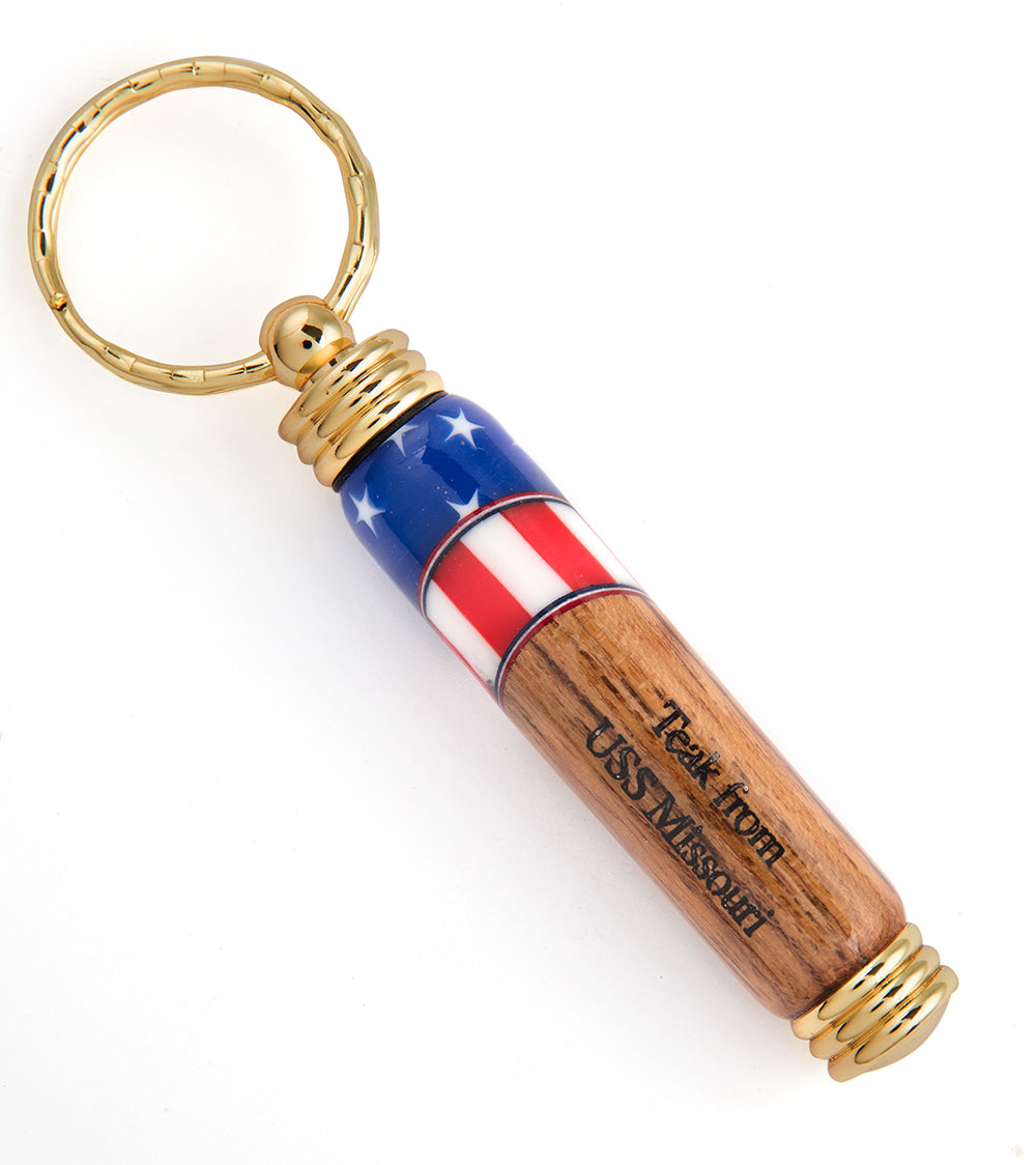 USS Missouri Teak/Resin Toothpick Holder