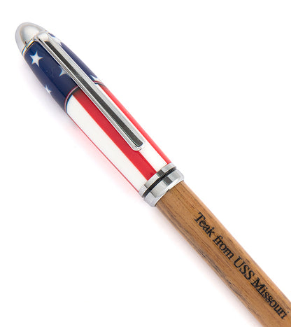 Península de teca/resina del USS Missouri, Mont B