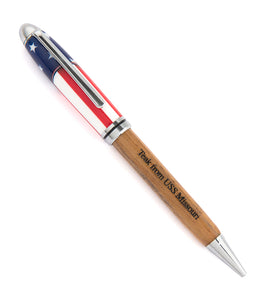 USS Missouri Teak/Resin Pen, Mont B