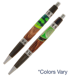 Pacifica Koa Ball Point Pen with Inlay - Honu