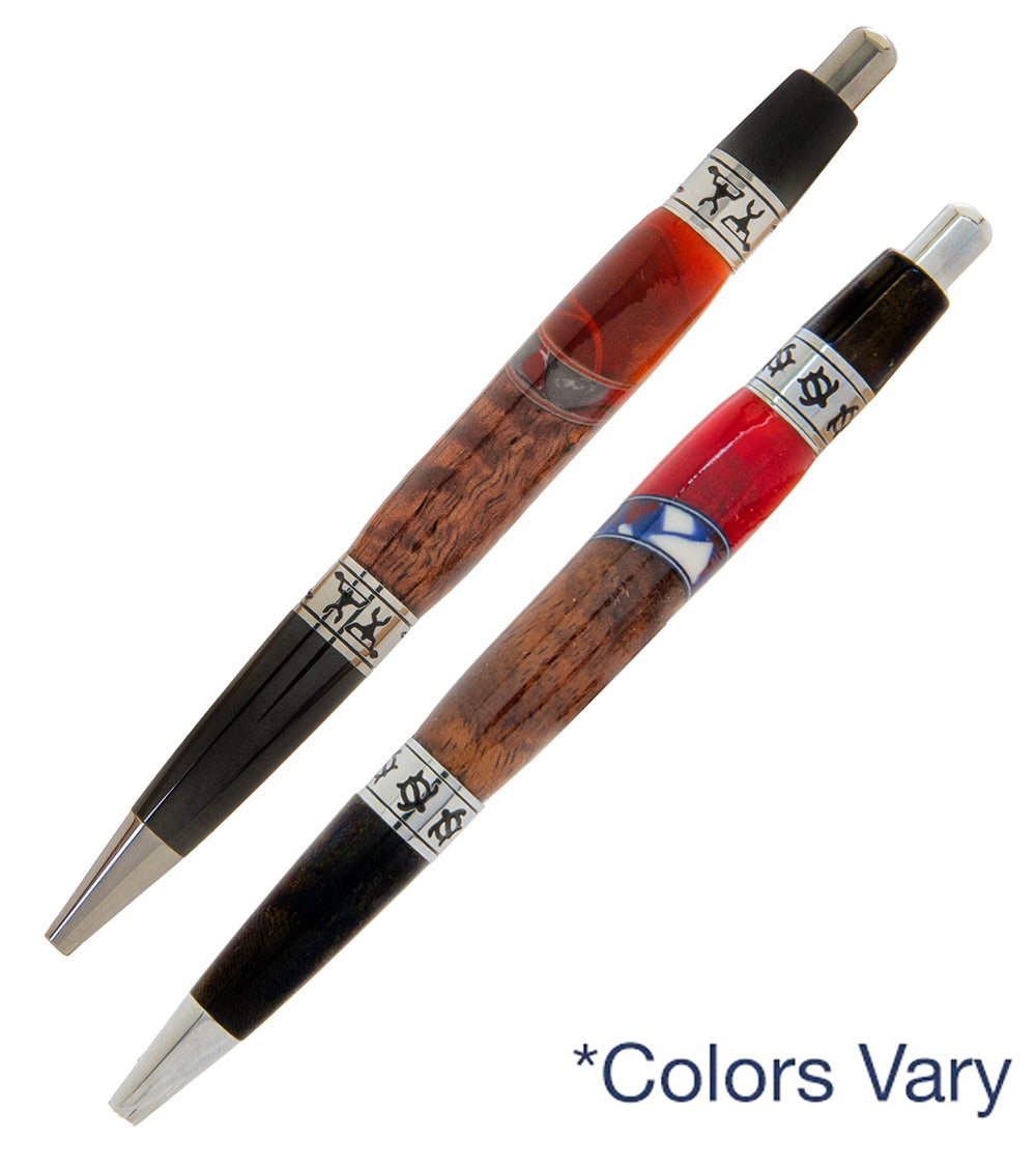 Pacifica Koa Ball Point Pen with Inlay - Paddler