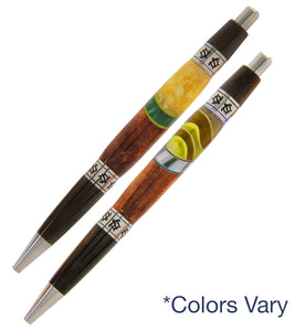 Pacifica Koa Ball Point Pen with Inlay - Honu