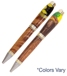 Big Ben Koa Ball Point Pen with Inlay