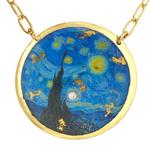 Van Gogh Disc Necklace