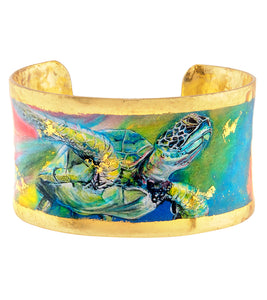 Rainbow Turtle Corset Cuff