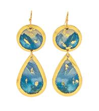 Michael Powell "Koʻolau" Gold Leaf Teardrop Earrings