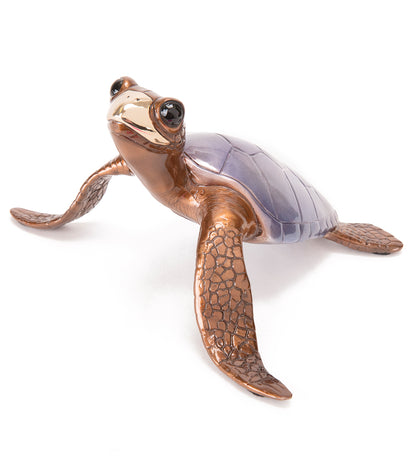 クリス・バレラ作ブロンズ彫刻「ラグーン - 紫」