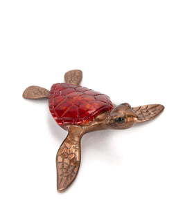 Bronze Sculpture "Slow Poke" Crimson by Chris Barela