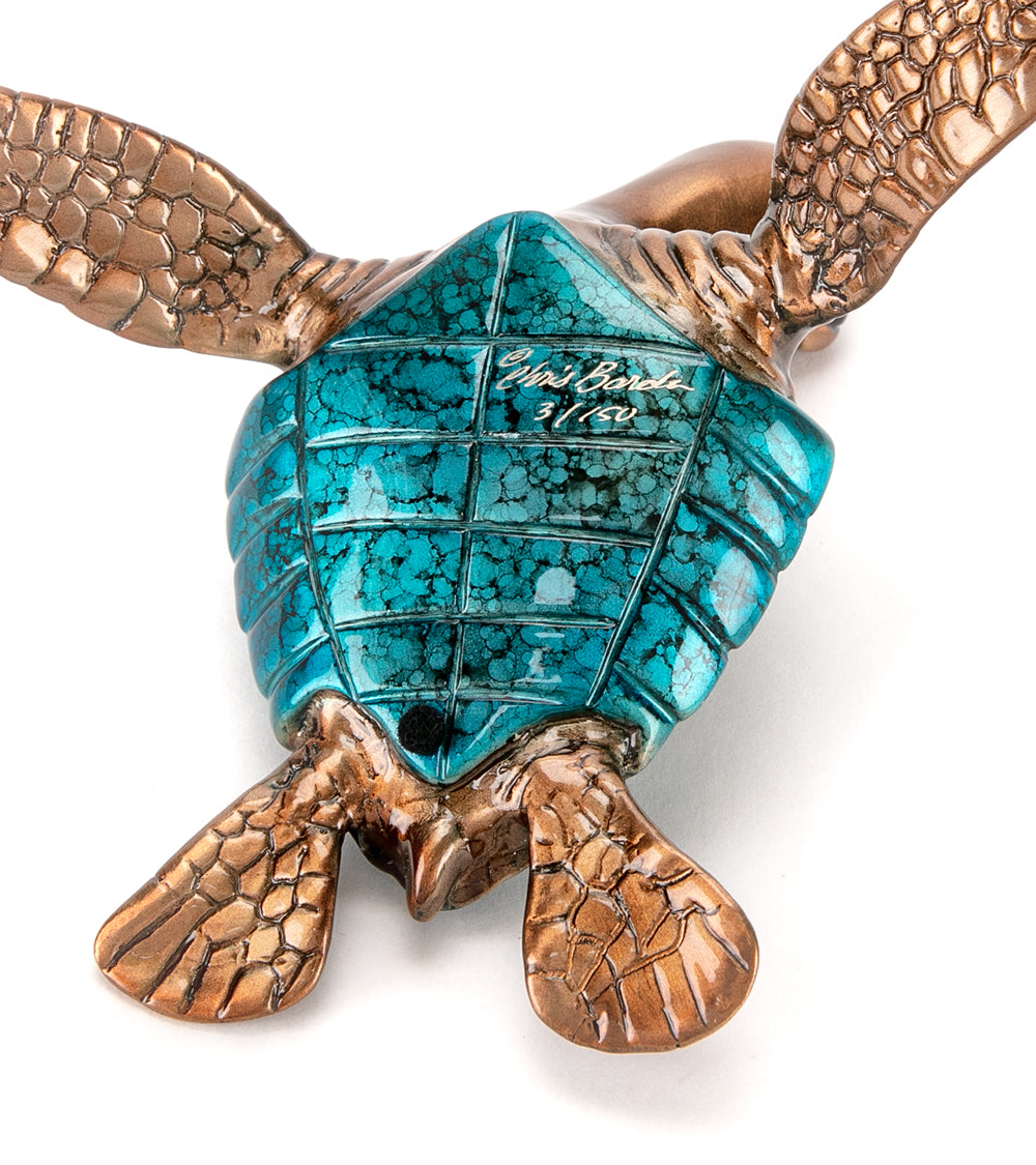 Bronze Sculpture "Speedy" Blue by Chris Barela