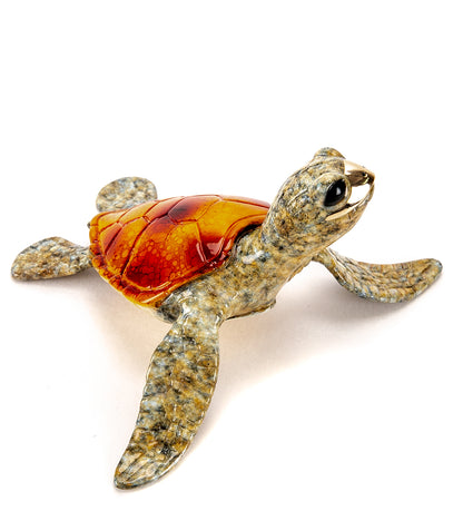 Escultura de bronce «Speedy» Naranja de Chris Barela