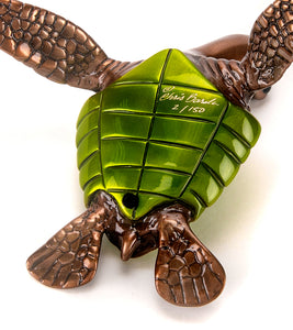 Bronze Sculpture "Speedy" Green by Chris Barela