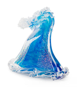 Glass Sculpture "Crashing Wave" (Medium) by Ben Silver