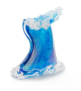 Glass Sculpture "Crashing Wave" (Medium) by Ben Silver
