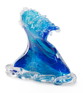 Glass Sculpture "Crashing Wave" (Large) by Ben Silver
