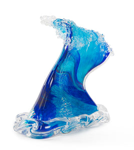 Glass Sculpture "Crashing Wave" (Large) by Ben Silver