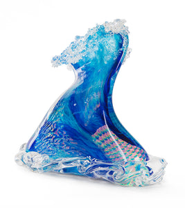 Glass Sculpture "Crashing Wave" (Large) by Ben Silver