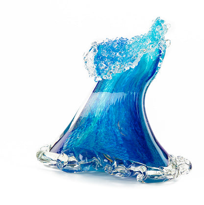 Glass Sculpture "Crashing Wave" (Extra Large) by Ben Silver
