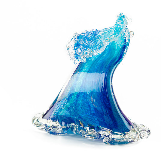 Glass Sculpture "Crashing Wave" (Extra Large) by Ben Silver
