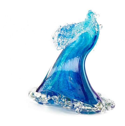 Glass Sculpture "Crashing Wave" (Extra Large) by Ben Silver
