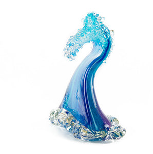 Glass Sculpture "Crashing Wave" (Extra Large) by Ben Silver