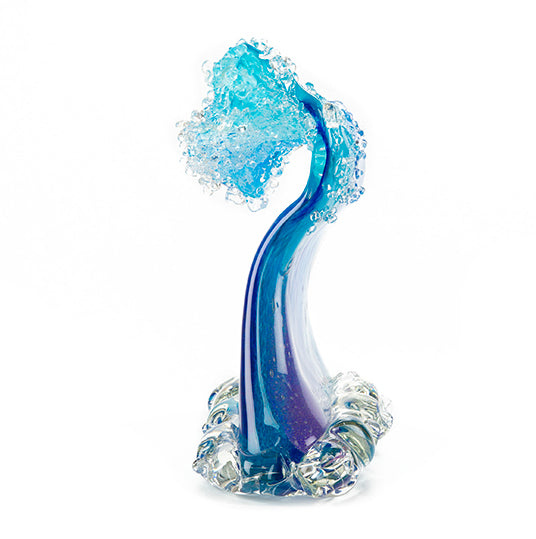 Escultura de vidrio "Ola rompiente" (extra grande) de Ben Silver