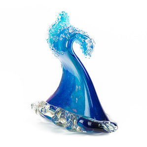 Glass Sculpture "Crashing Wave" (Extra Large) by Ben Silver