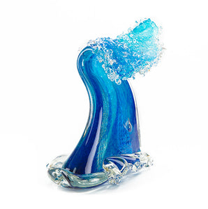 Glass Sculpture "Crashing Wave" (Extra Large) by Ben Silver