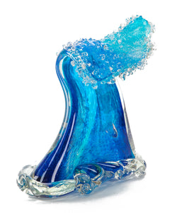 Glass Sculpture "Crashing Wave" (Extra Large) by Ben Silver