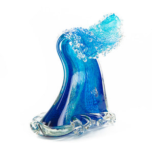 Glass Sculpture "Crashing Wave" (Extra Large) by Ben Silver