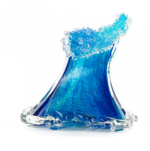 Glass Sculpture "Crashing Wave" (Extra Large) by Ben Silver