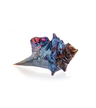Glass Sculpture "Mini Conch Shell - Silver" by Ben Silver