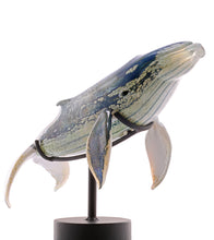 Glass Sculpture "Whale" by Ben Silver