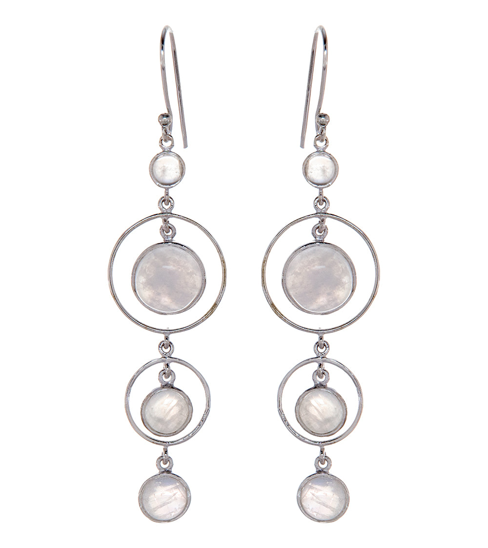 Rainbow Moonstone Earrings - BOBB33198