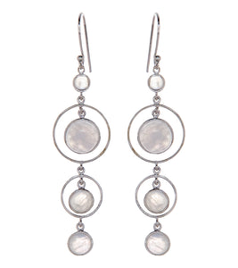 Rainbow Moonstone Earrings - BOBB33198